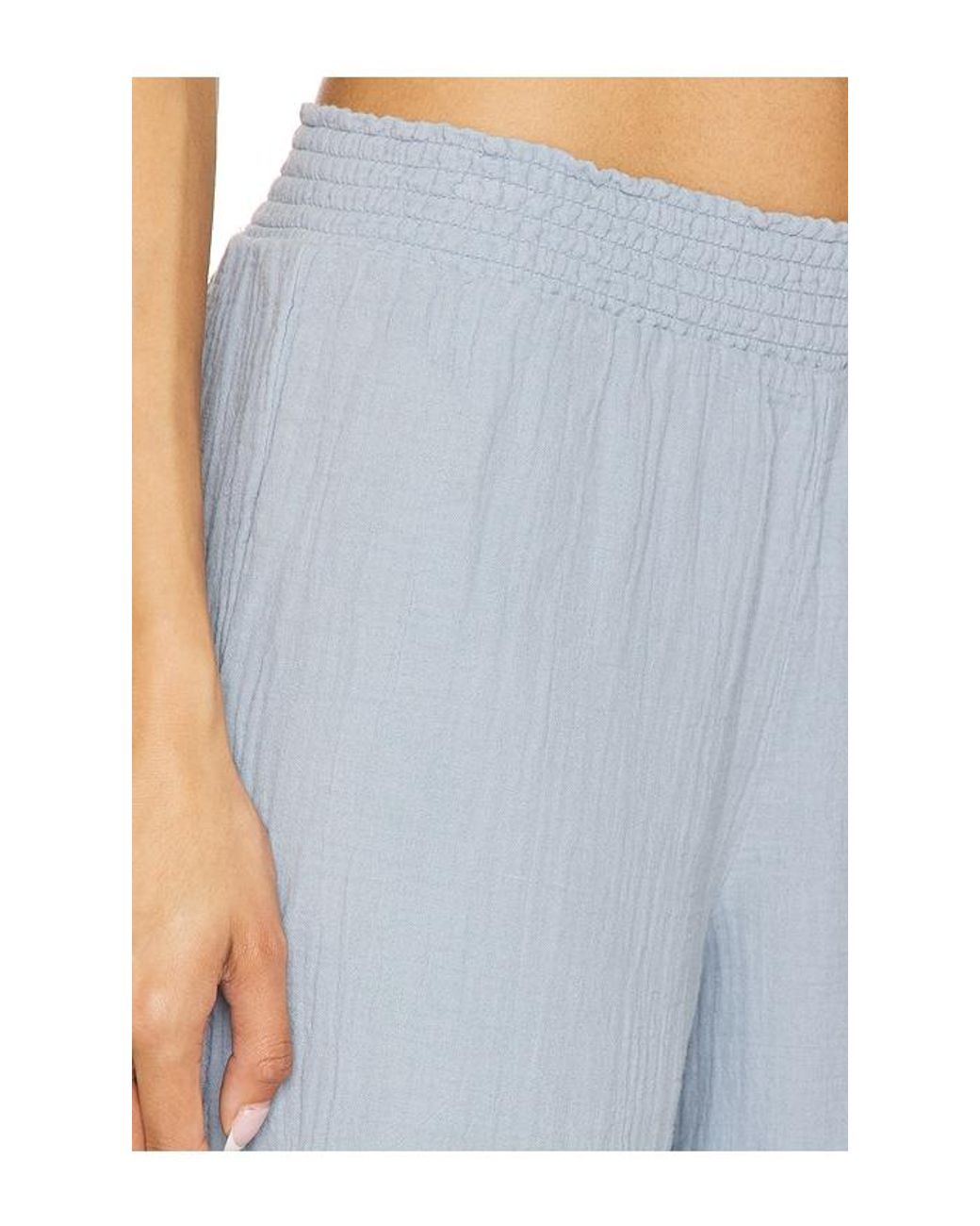 Bobi Blue Beach Wide Leg Pant