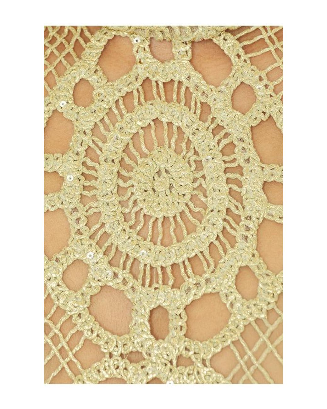 Bronx and Banco Metallic Tunisa Crochet Halter