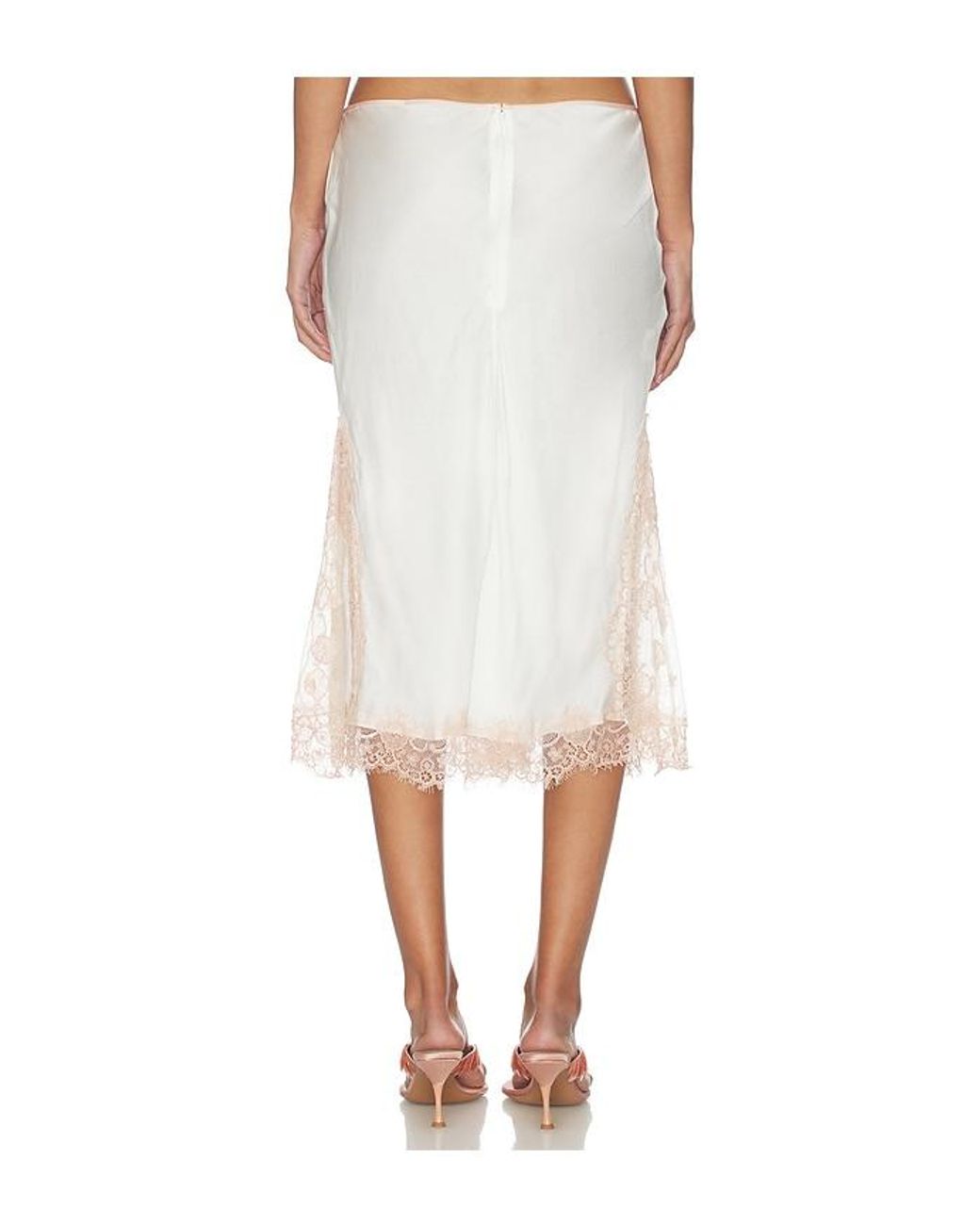 Asta Resort White Nikolina Midi Skirt