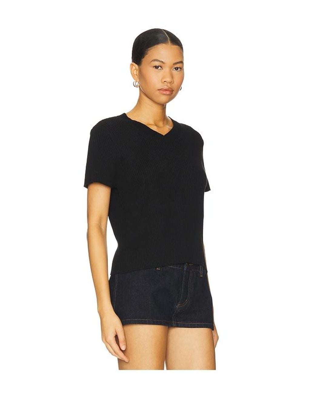 Lioness Black North Light Knit Top