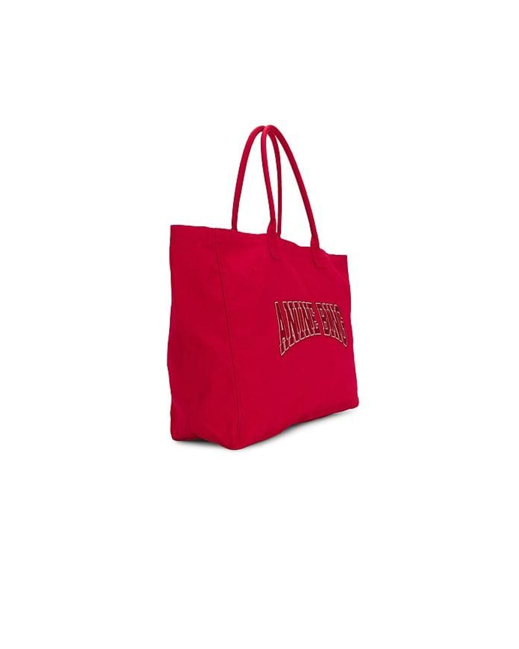 Anine Bing Red Leo Canvas Tote