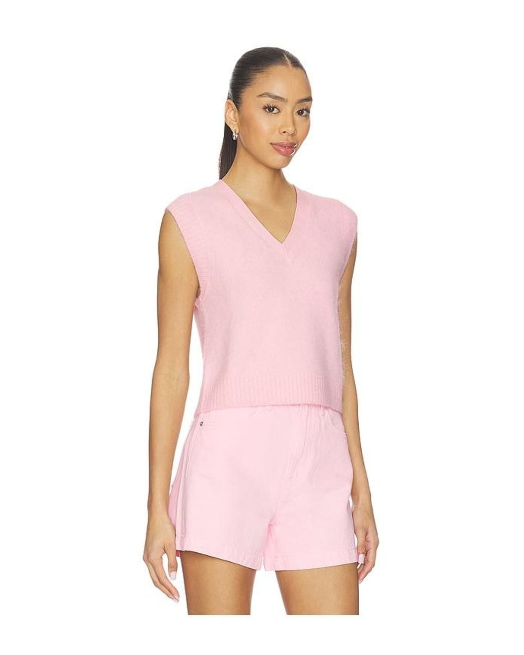 Pistola Pink Maxine Sweater Vest Top