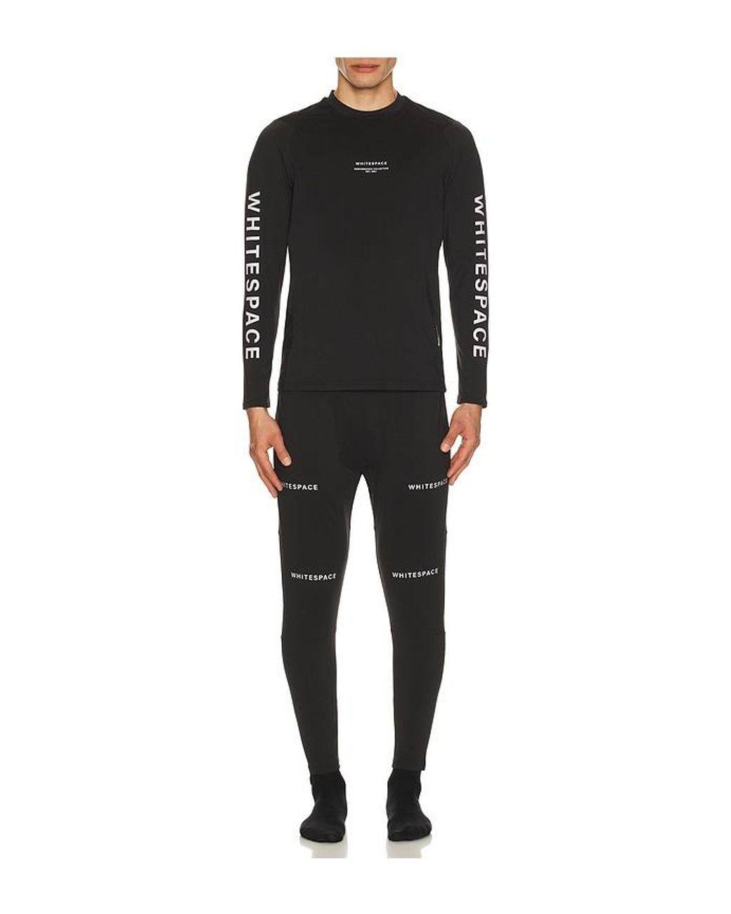 White/space Black Graphene Crew Neck for men