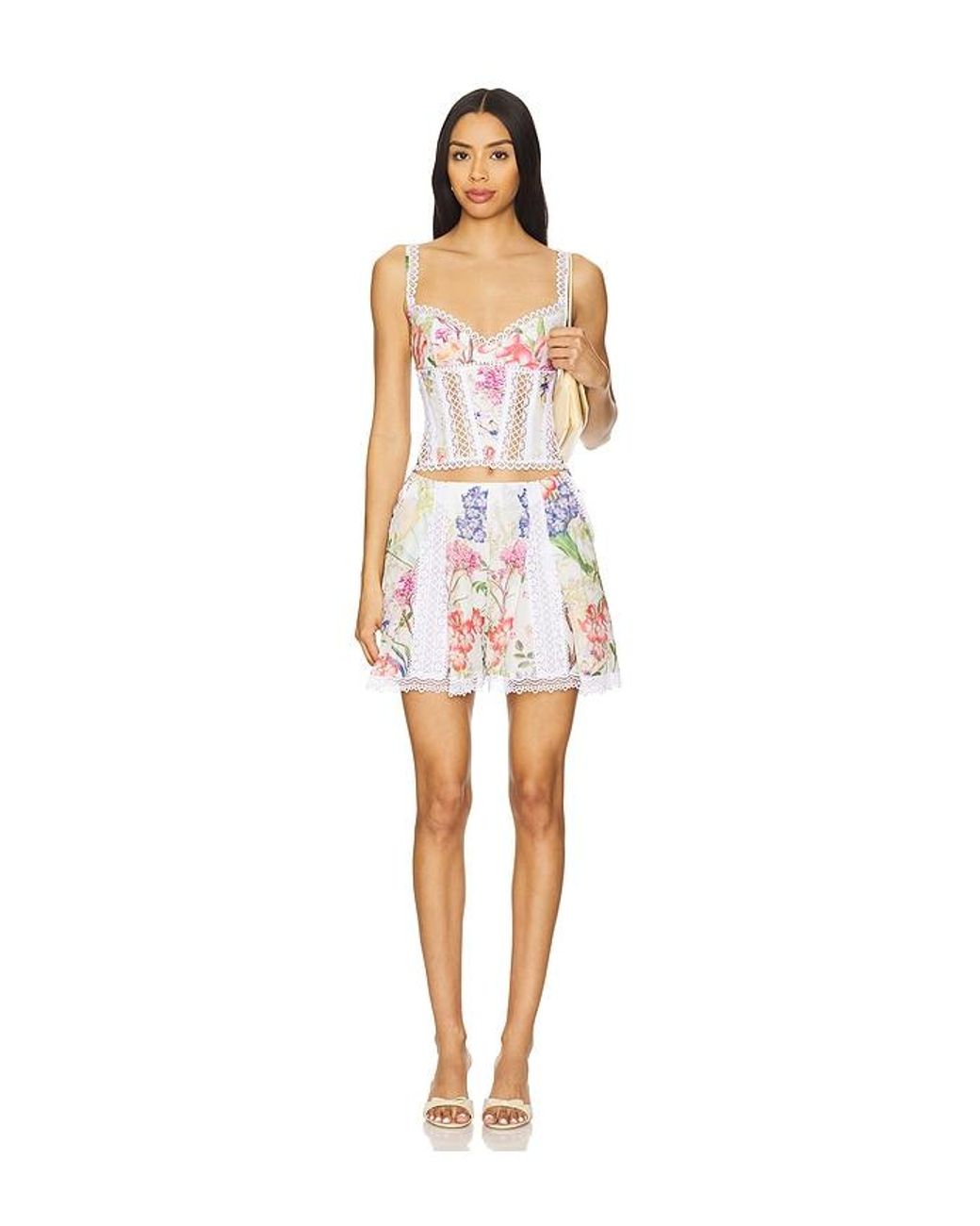 Charo Ruiz White Freesia Short