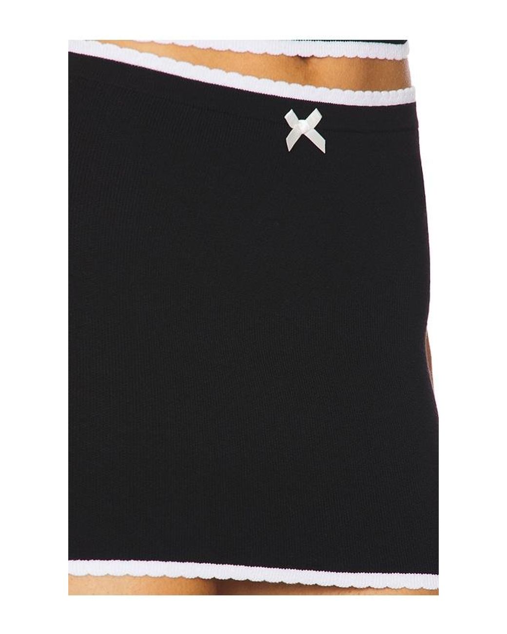 MAJORELLE Black Moriah Mini Skirt