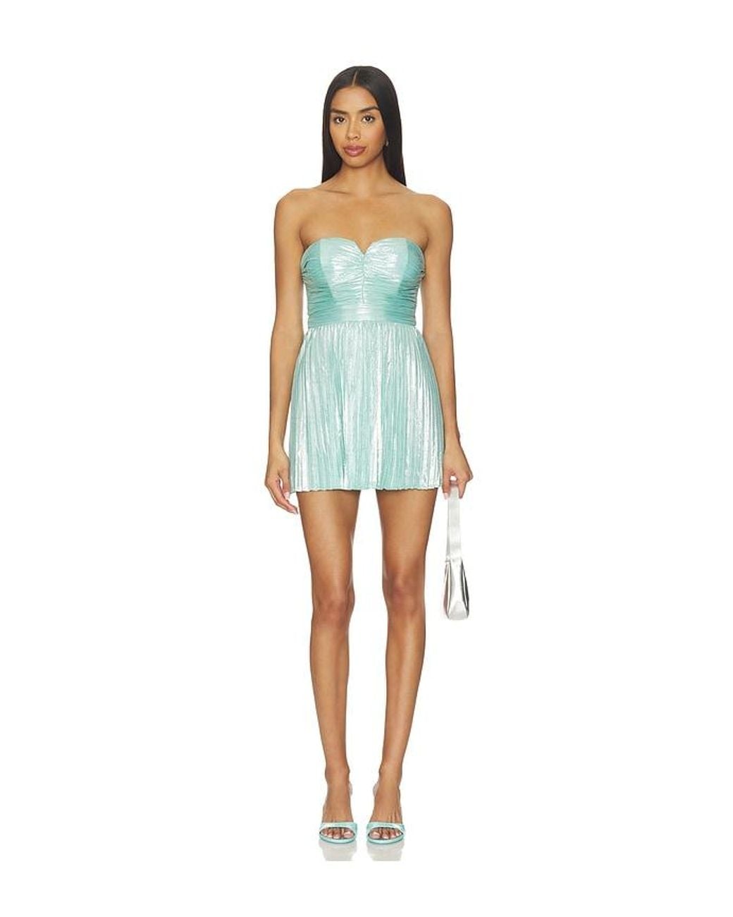 retroféte Blue Elvirra Dress
