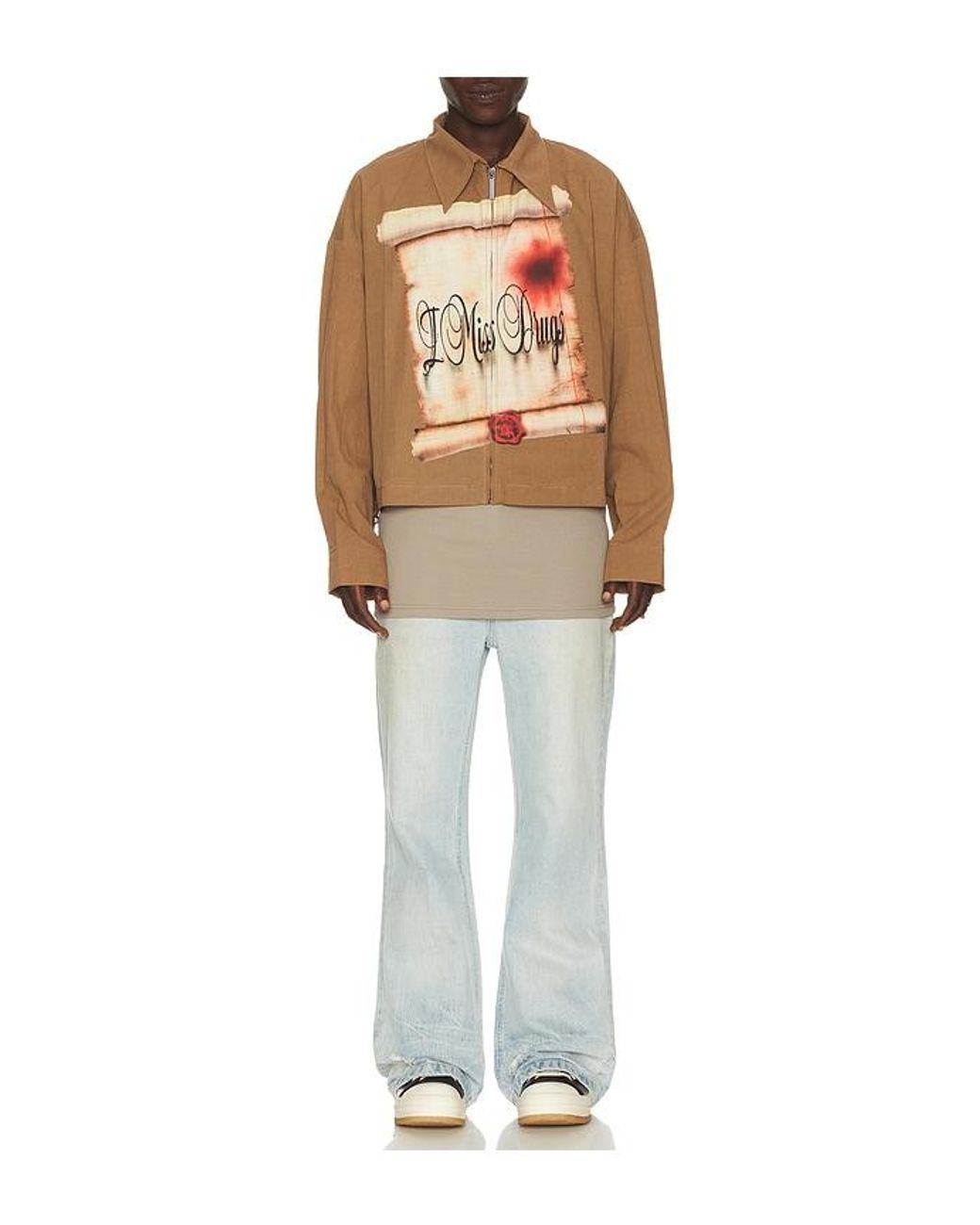 MADFRENZY Blue Bootcut Jeans for men