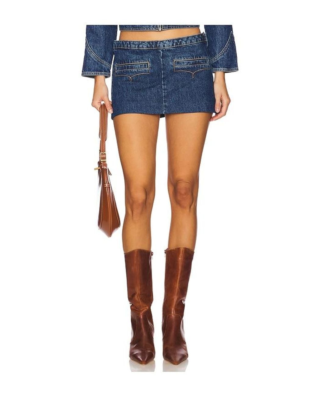 Urban Outfitters Blue Bandit Micro Mini Skirt