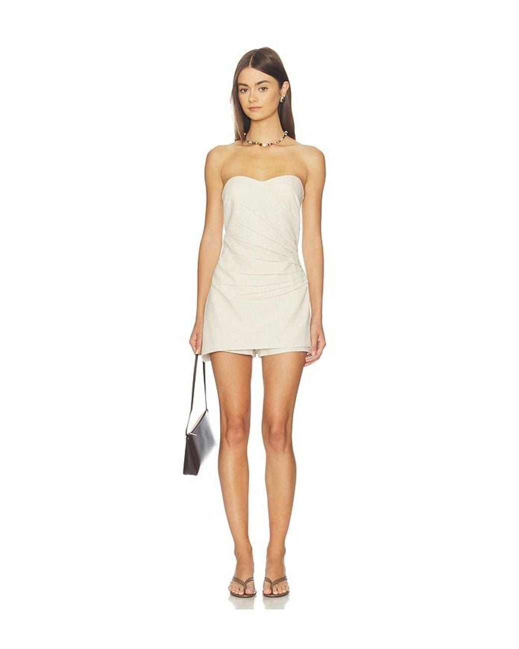 Astr White Haralda Romper