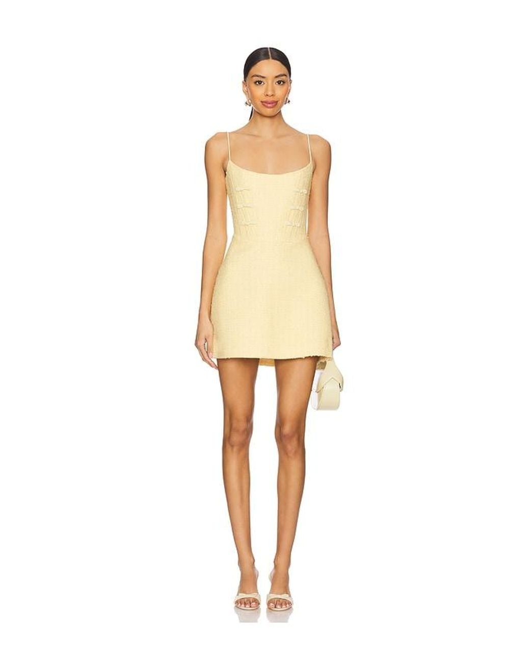 SAU LEE Natural Andi Tweed Dress