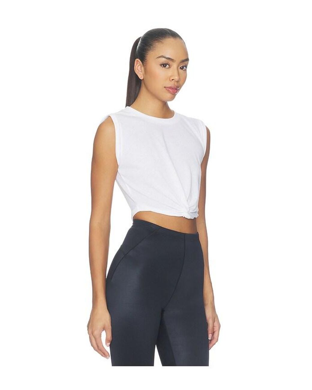 NikeSKIMS Blue Crop Twist Tank Top