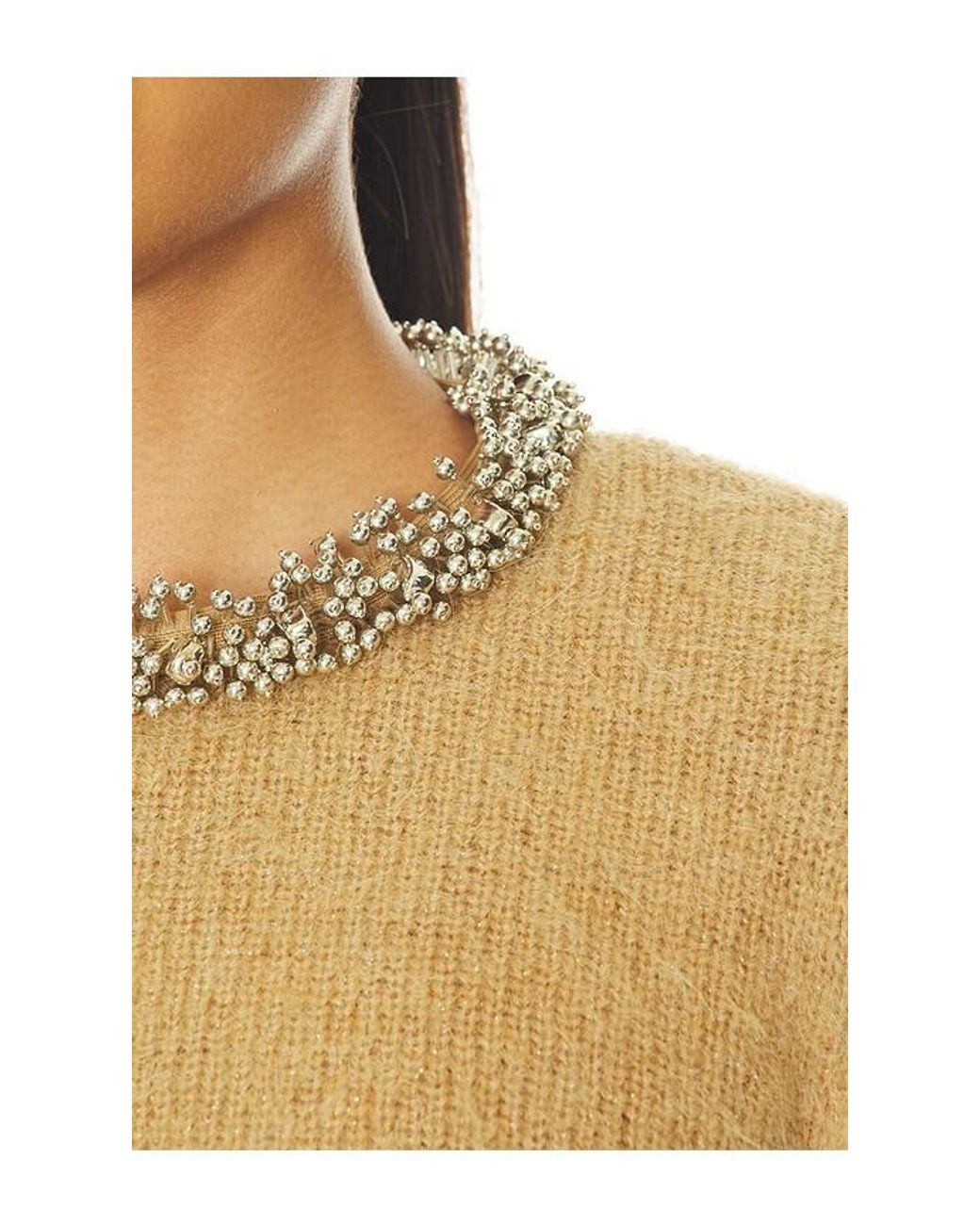 PULL JUMPER en Brown Self-Portrait en coloris Blue