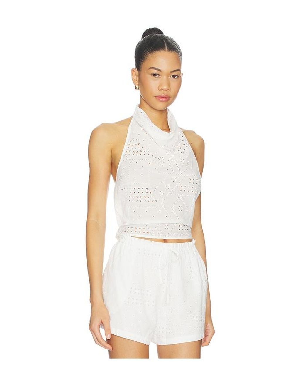 Steve Madden White Lou Top