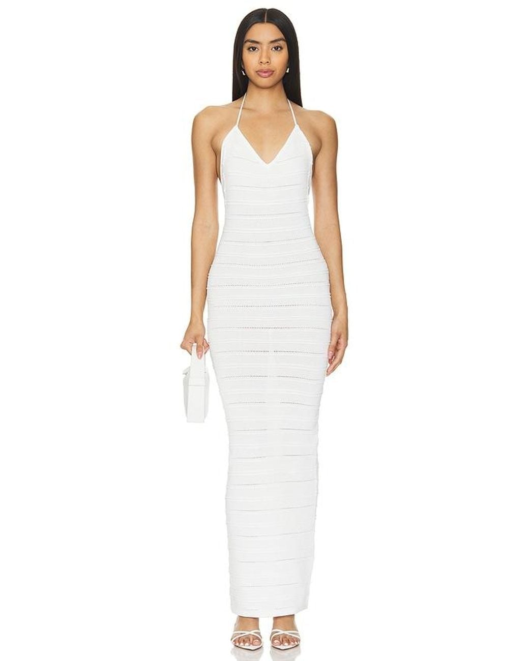 superdown White Sloan Maxi Dress
