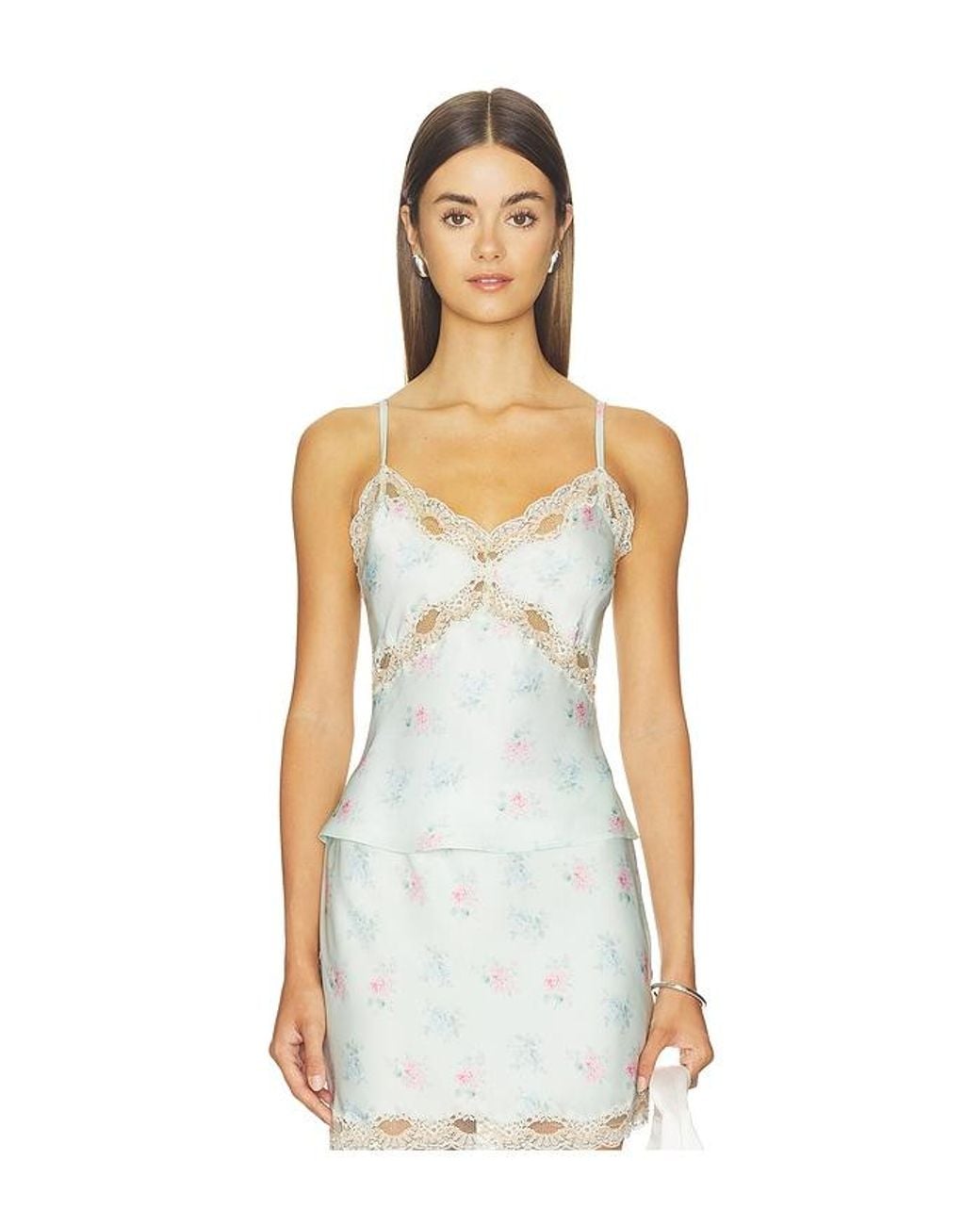 LoveShackFancy White Lamora Top
