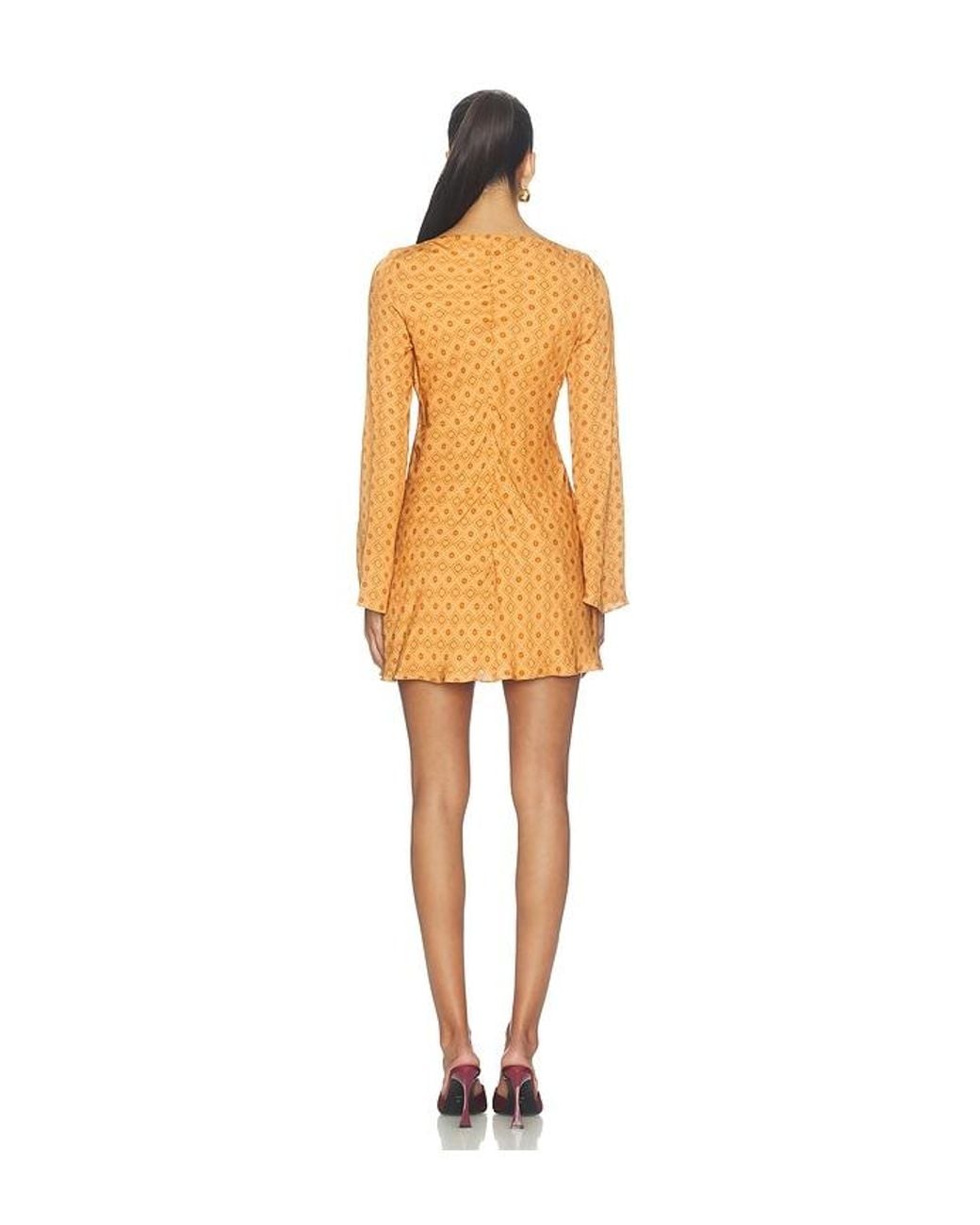 Hemant & Nandita Yellow Biased Mini Dress