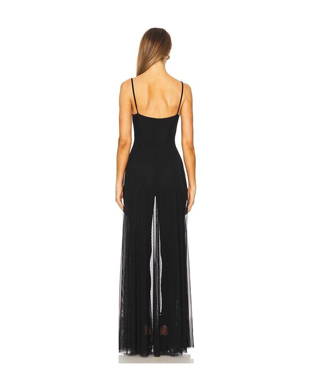 Norma Kamali Black Underwire Gown With Catsuit