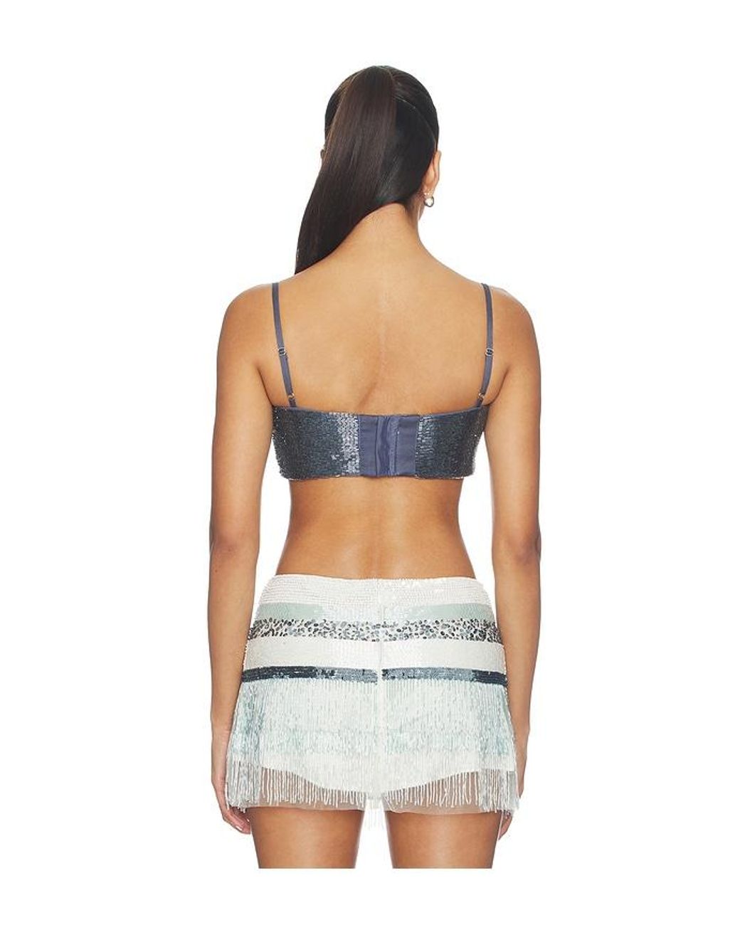 Asta Resort Multicolor Iris Hand Beaded Bralette