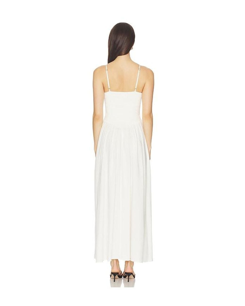 LSPACE White Misha Midi Dress