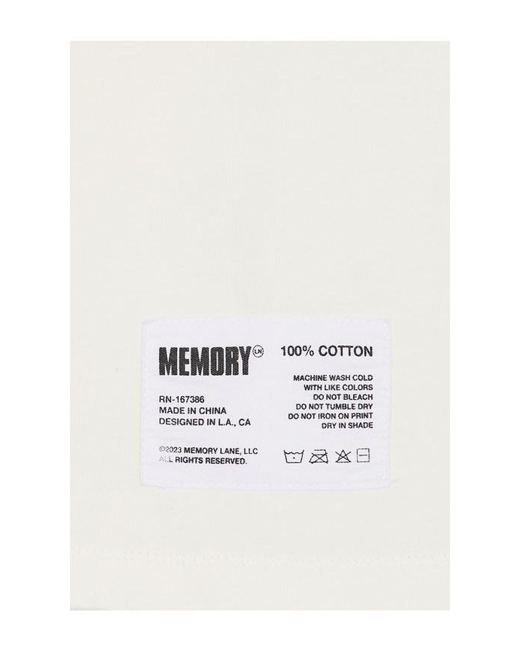 Memory Lane White Alpha Tee for men