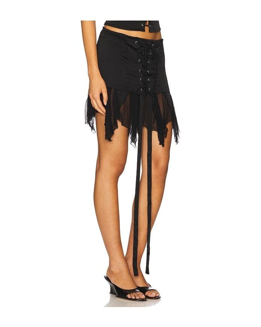 AMOR MIA Black Metamorphosis Mini Skirt