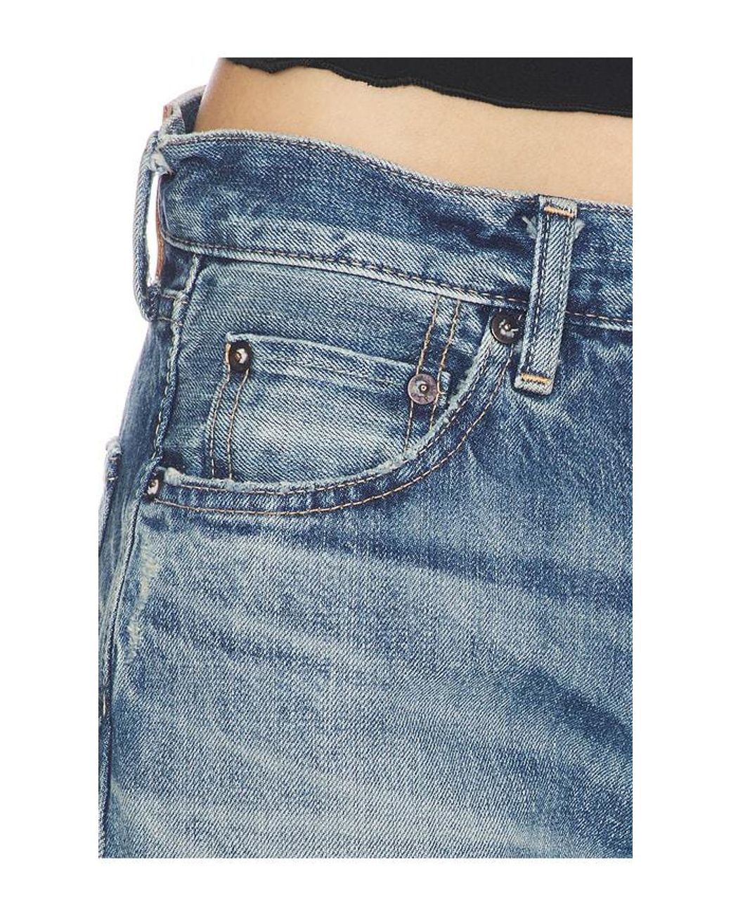 Moussy Blue Deltona Straight Jeans