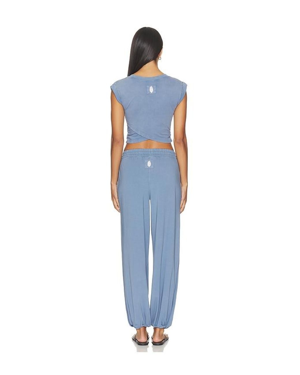 Free People Blue X Fp Movement Hot Shot Crossover Set