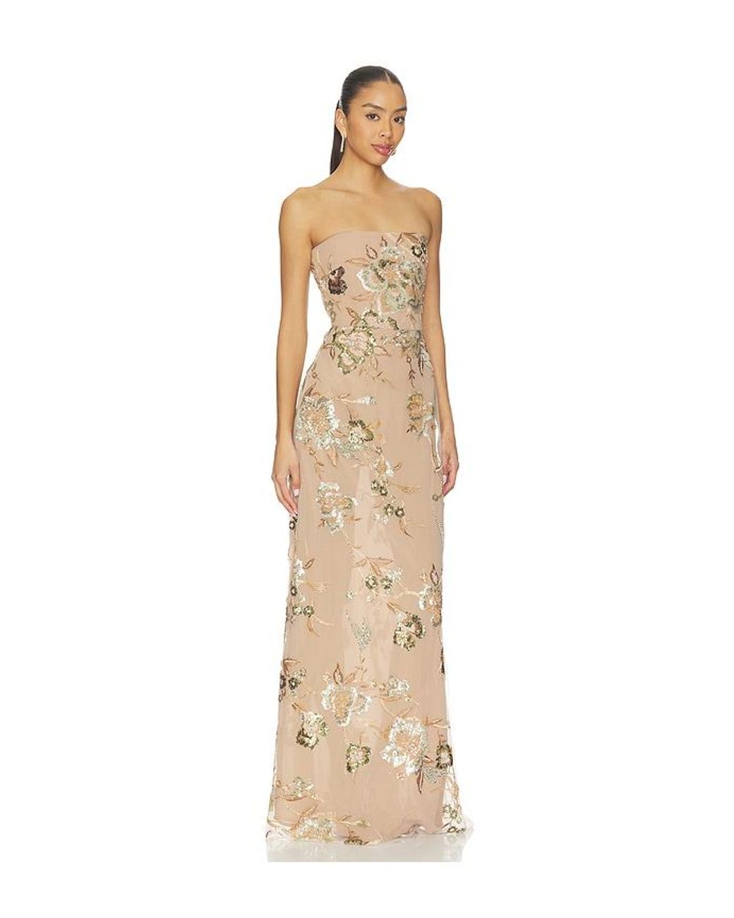 SAU LEE Natural Pippa Maxi Dress