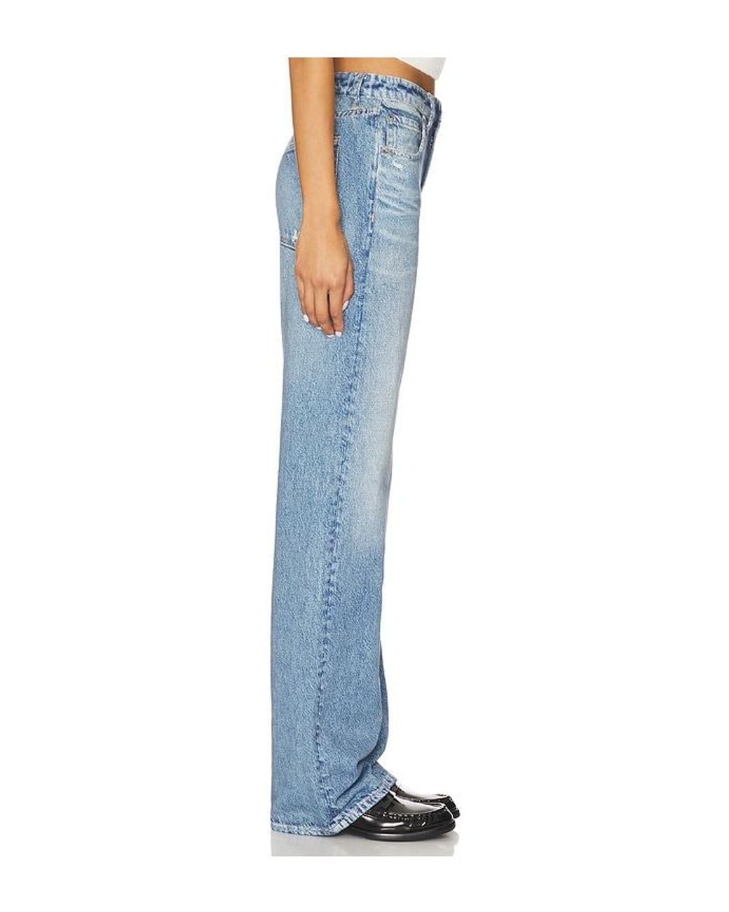 Rag & Bone Blue Rb Miramar Terry Shea Straight Pant Jeans