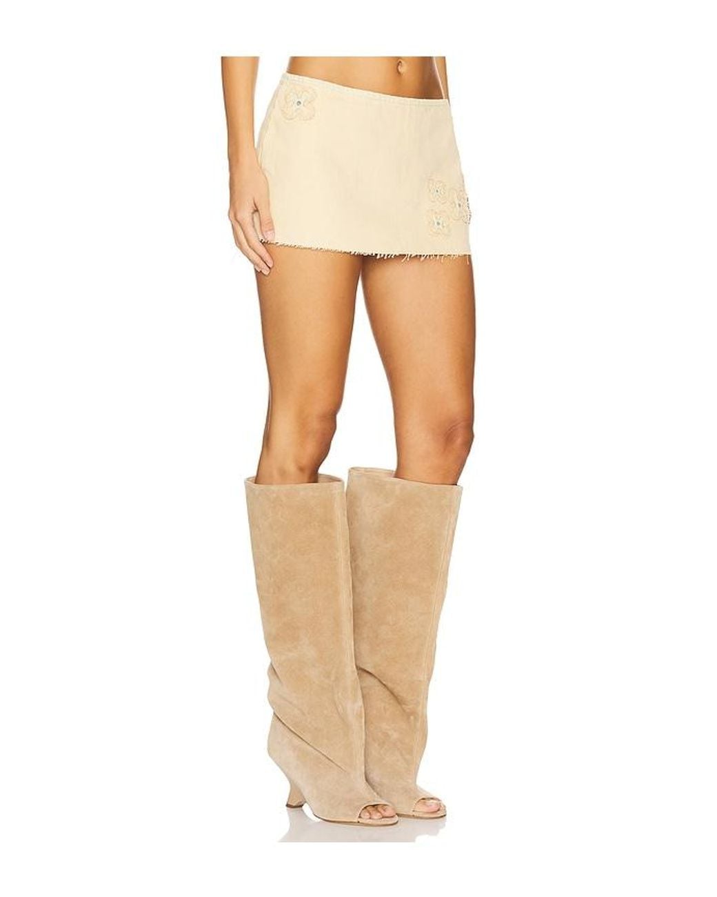 I.AM.GIA White Fauna Skort