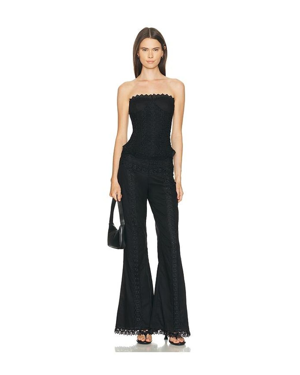 Charo Ruiz Black Daphnelle Top