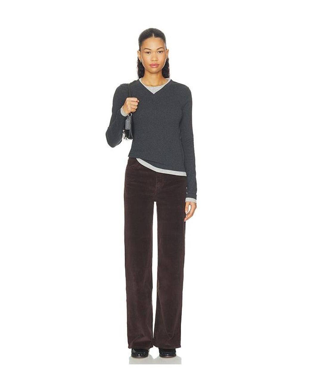 Levi's Black Ribcage Wide Leg Jeans