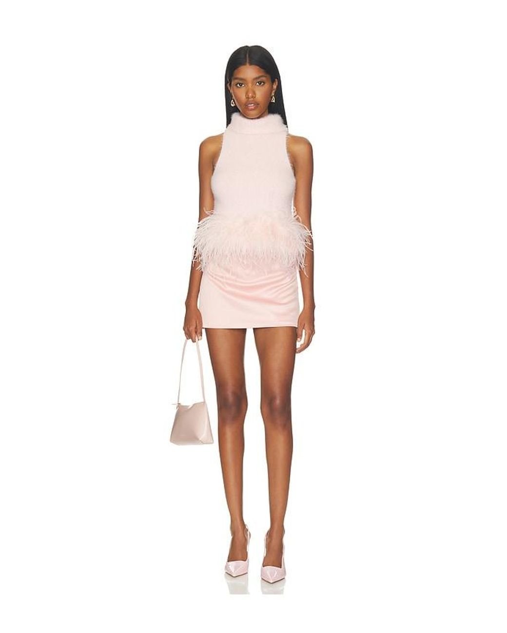 MAJORELLE Pink Starlette Feather Tank