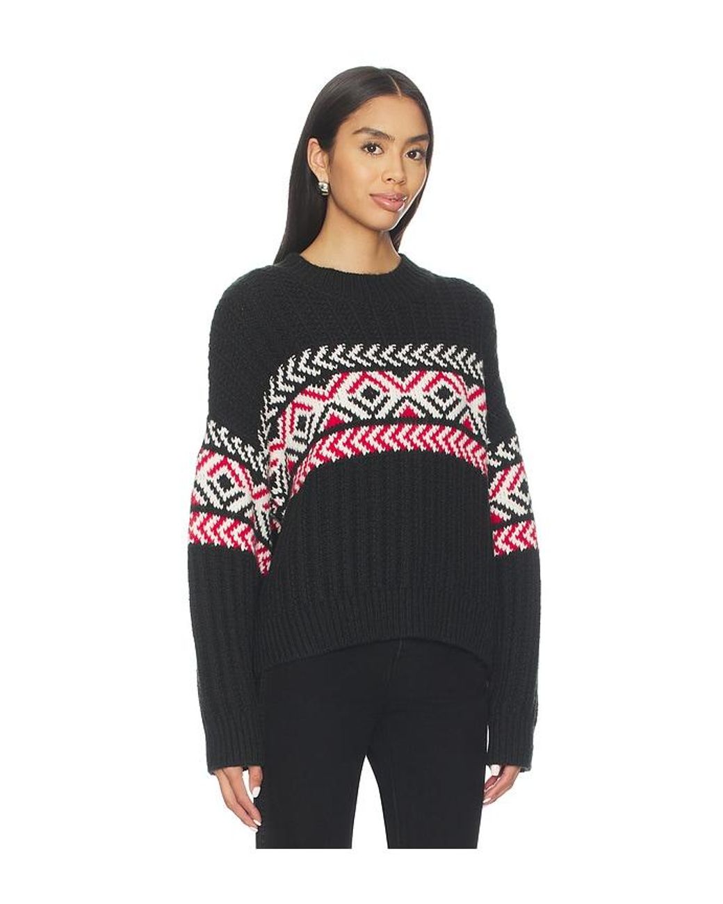 Sanctuary Black Intarsia Sweater