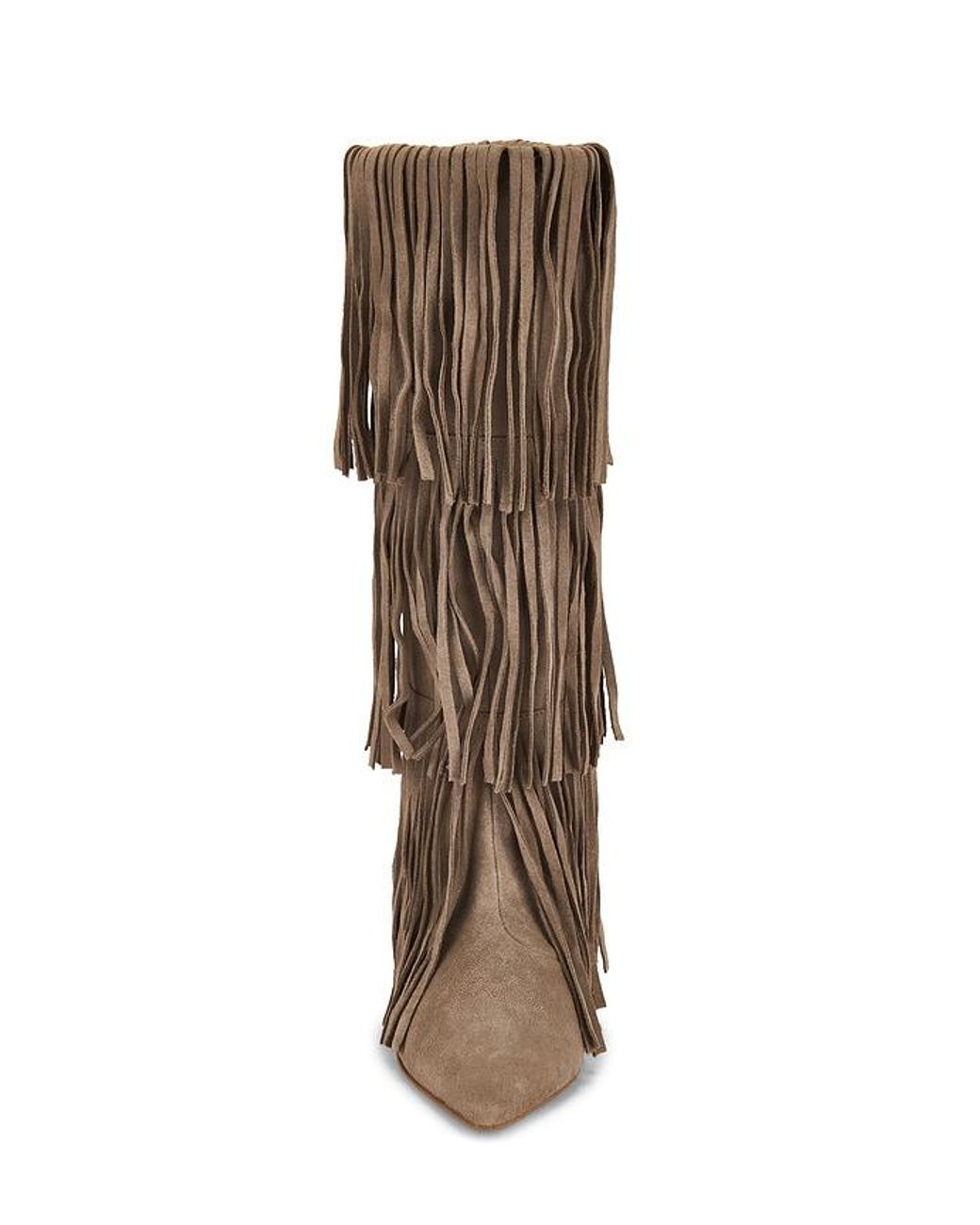 Aniye By Brown Cowboy Fringes Boot
