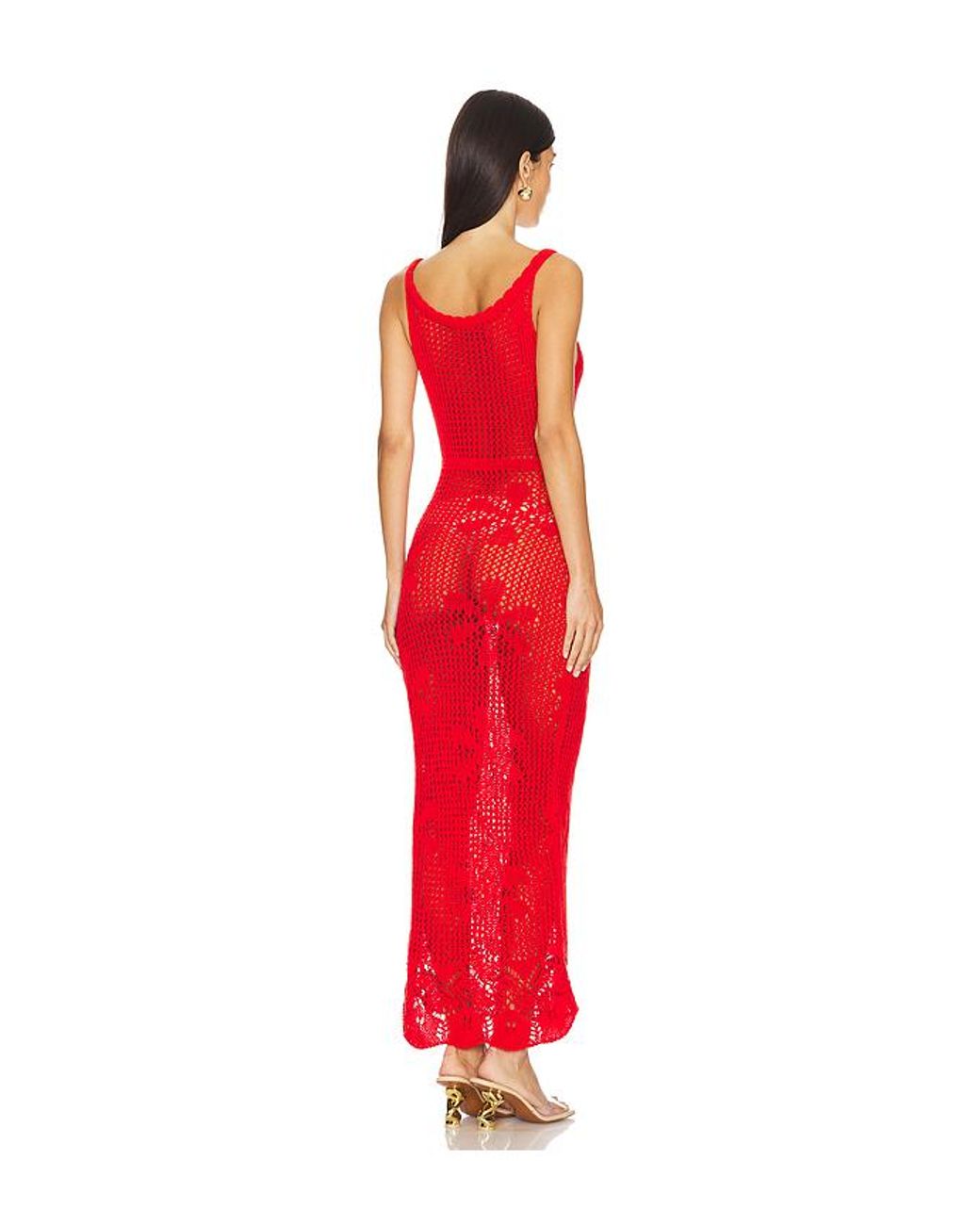 Asta Resort Red X Revolve Emma Tricot Dress