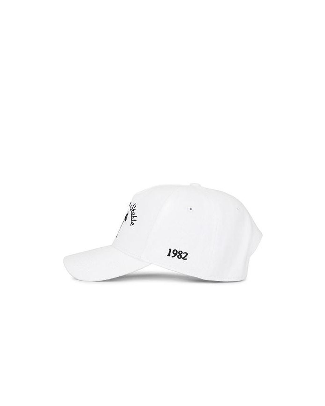 Siegelman Stable White Denim Five Panel Hat