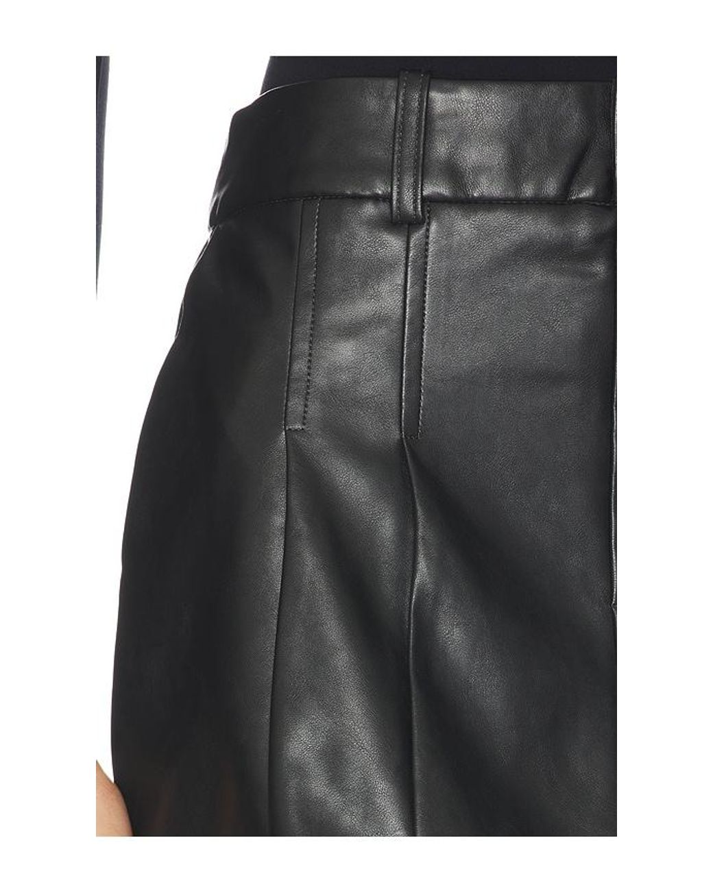 Rag & Bone Black Esme Faux Leather Skort