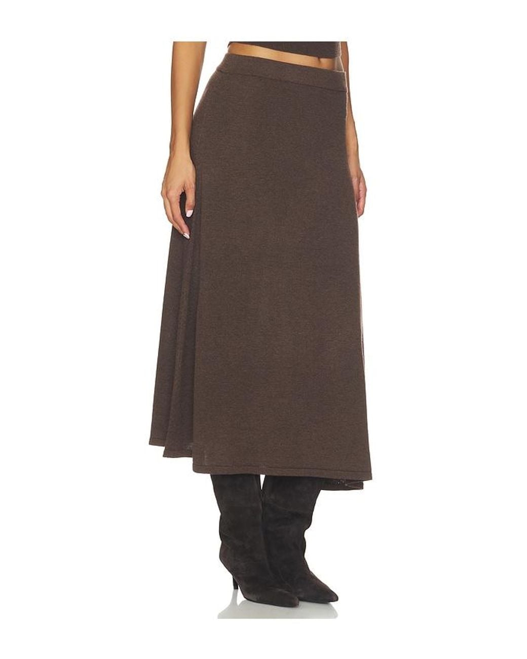Astr Brown Deora Sweater Skirt