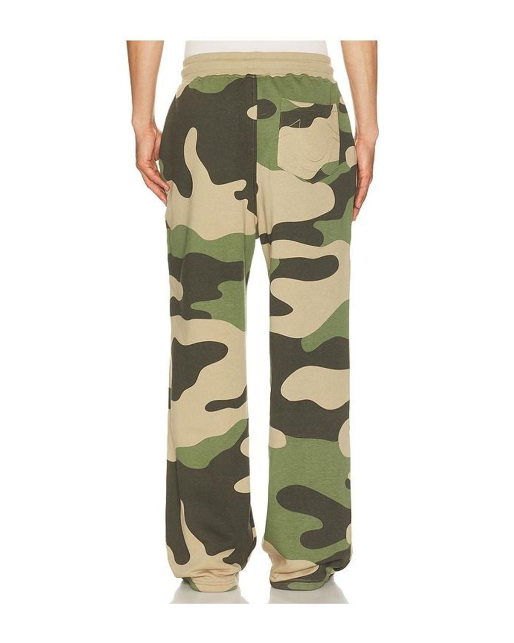 True Religion Green Logo Patch Baggy Sweats for men
