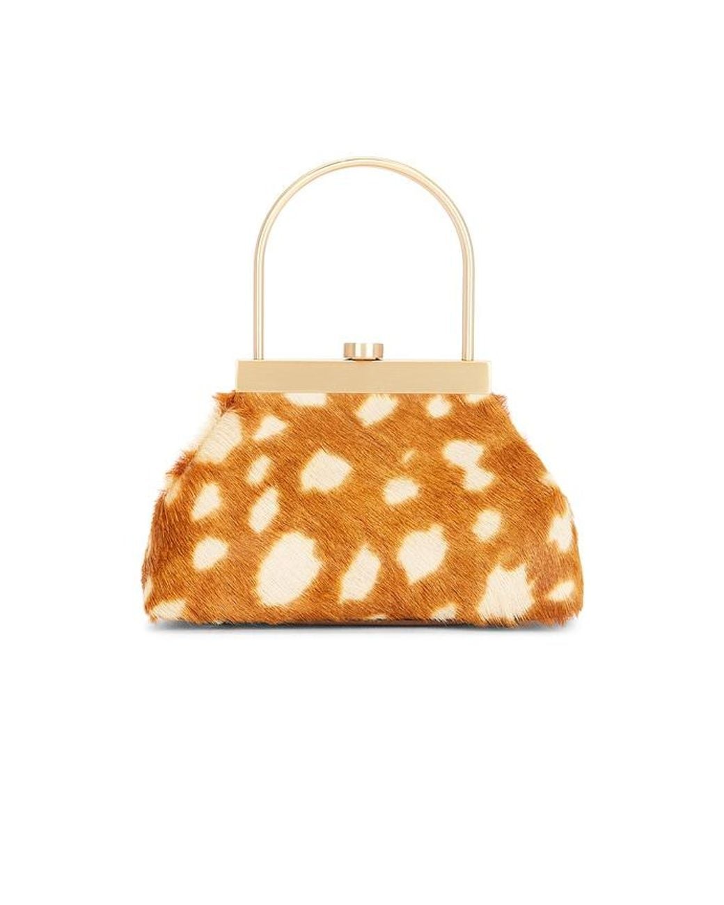 Cult Gaia Orange Estelle Top Handle Bag