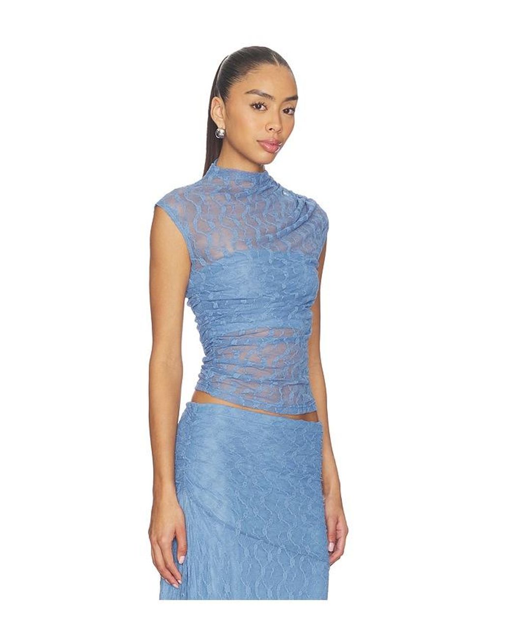 SOVERE Blue Lowri Top