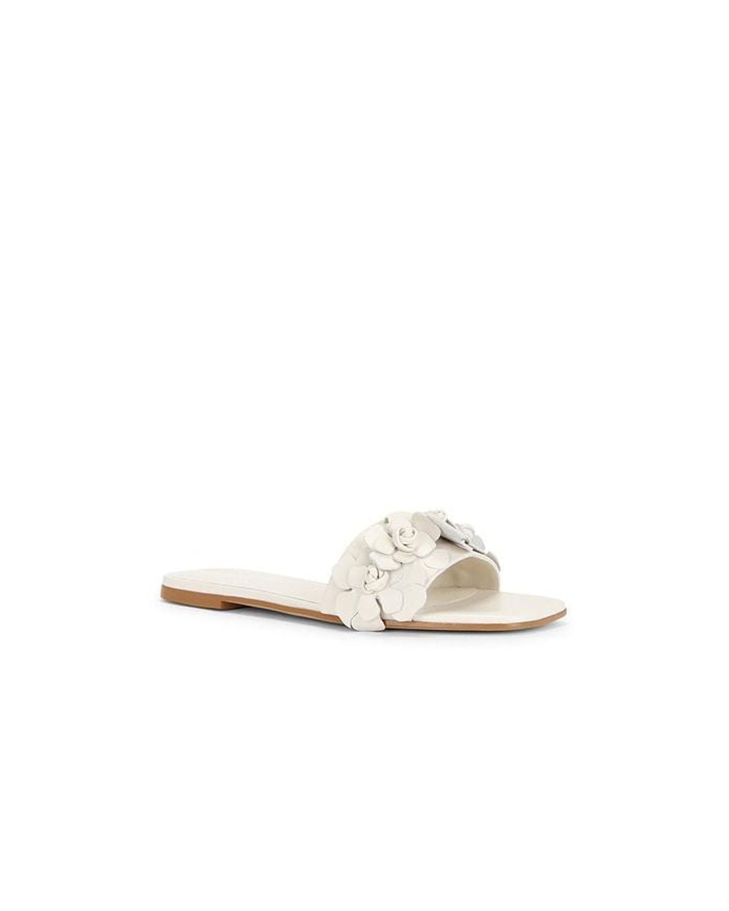 Raye White Iris Flat