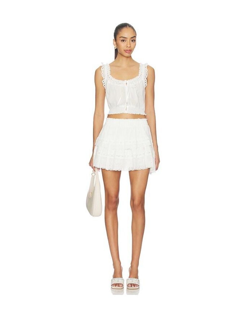 LoveShackFancy White Lupo Top