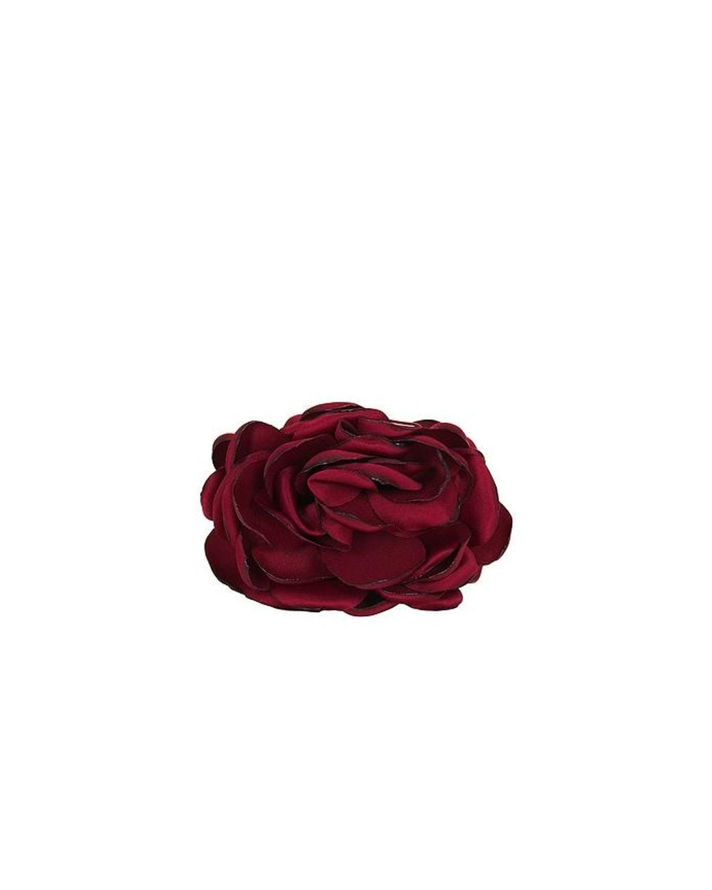 Lele Sadoughi Red Peony Flower Claw Clip