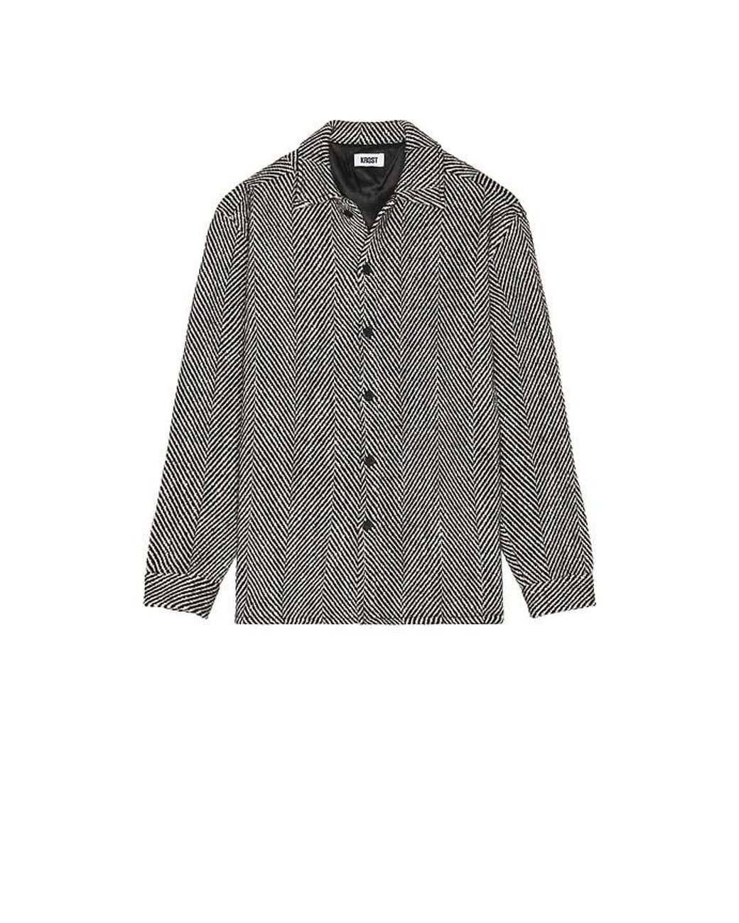 KROST Gray Eco Herringbone Shirt for men