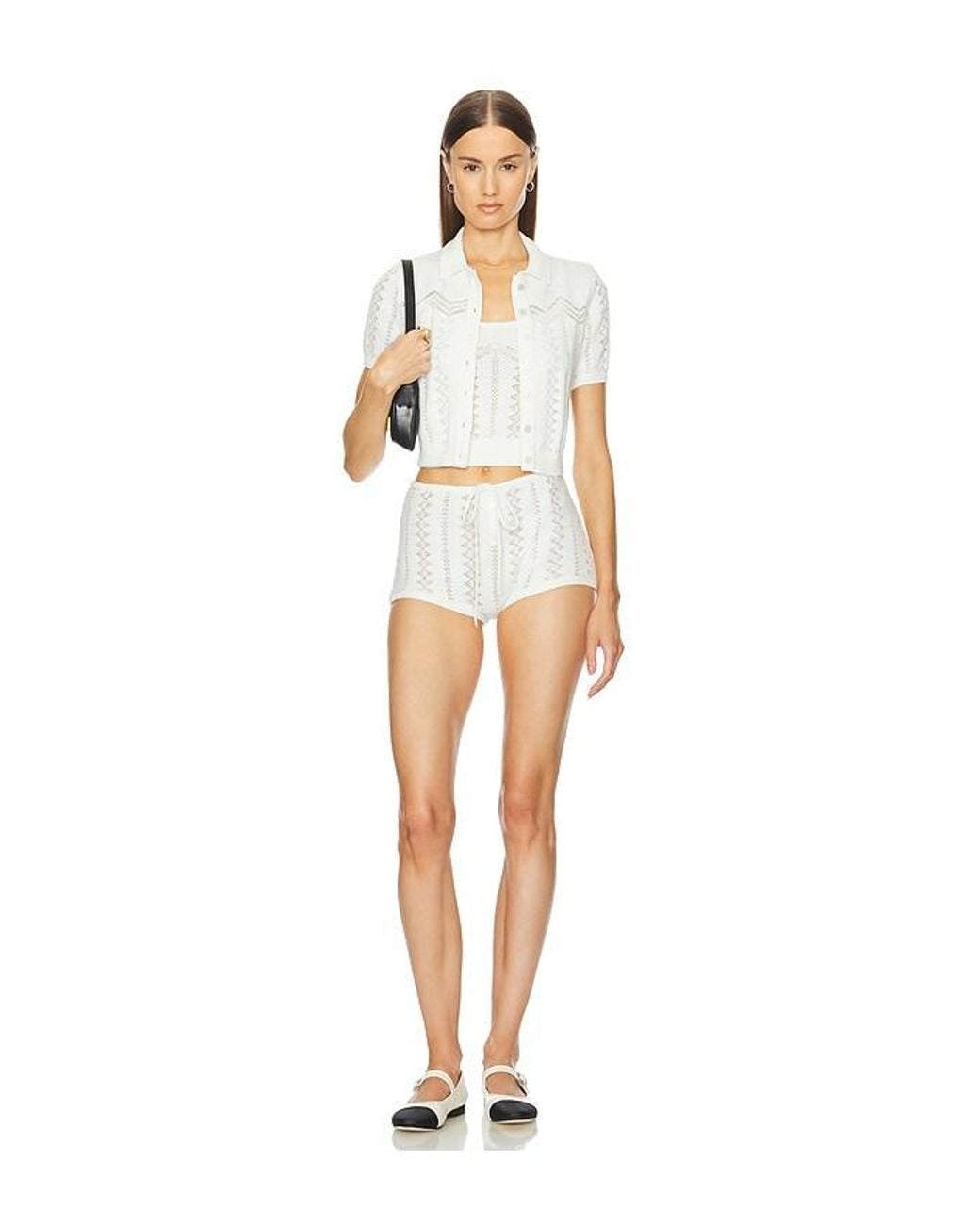 Helsa White Adam Shorts