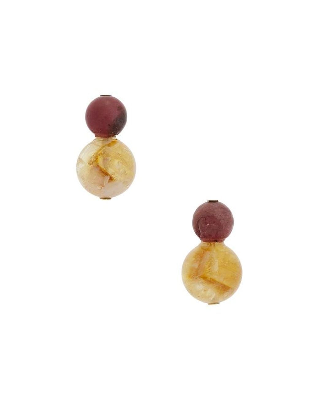 Jennifer Behr White Cara Earrings