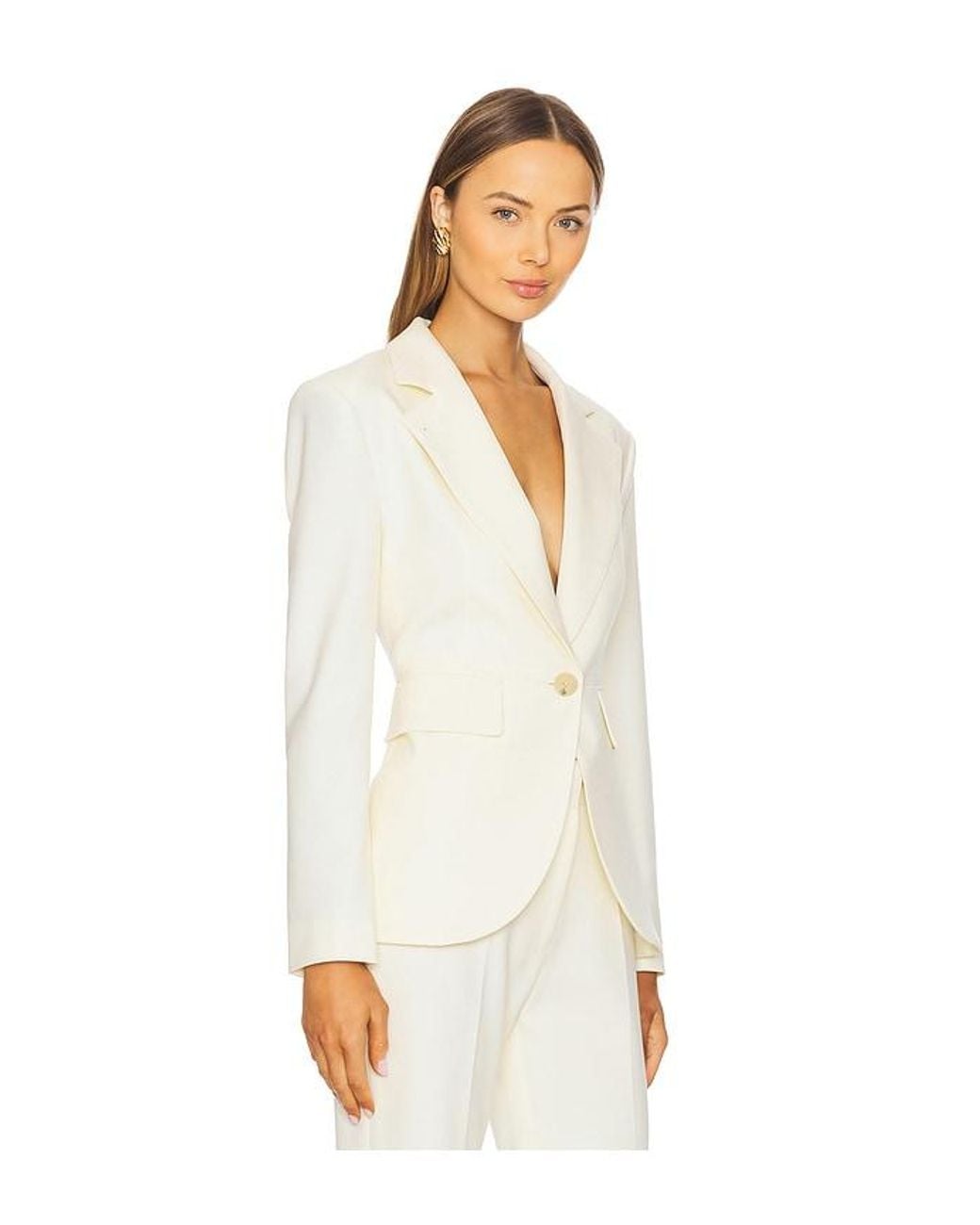Smythe White Seamed Blazer