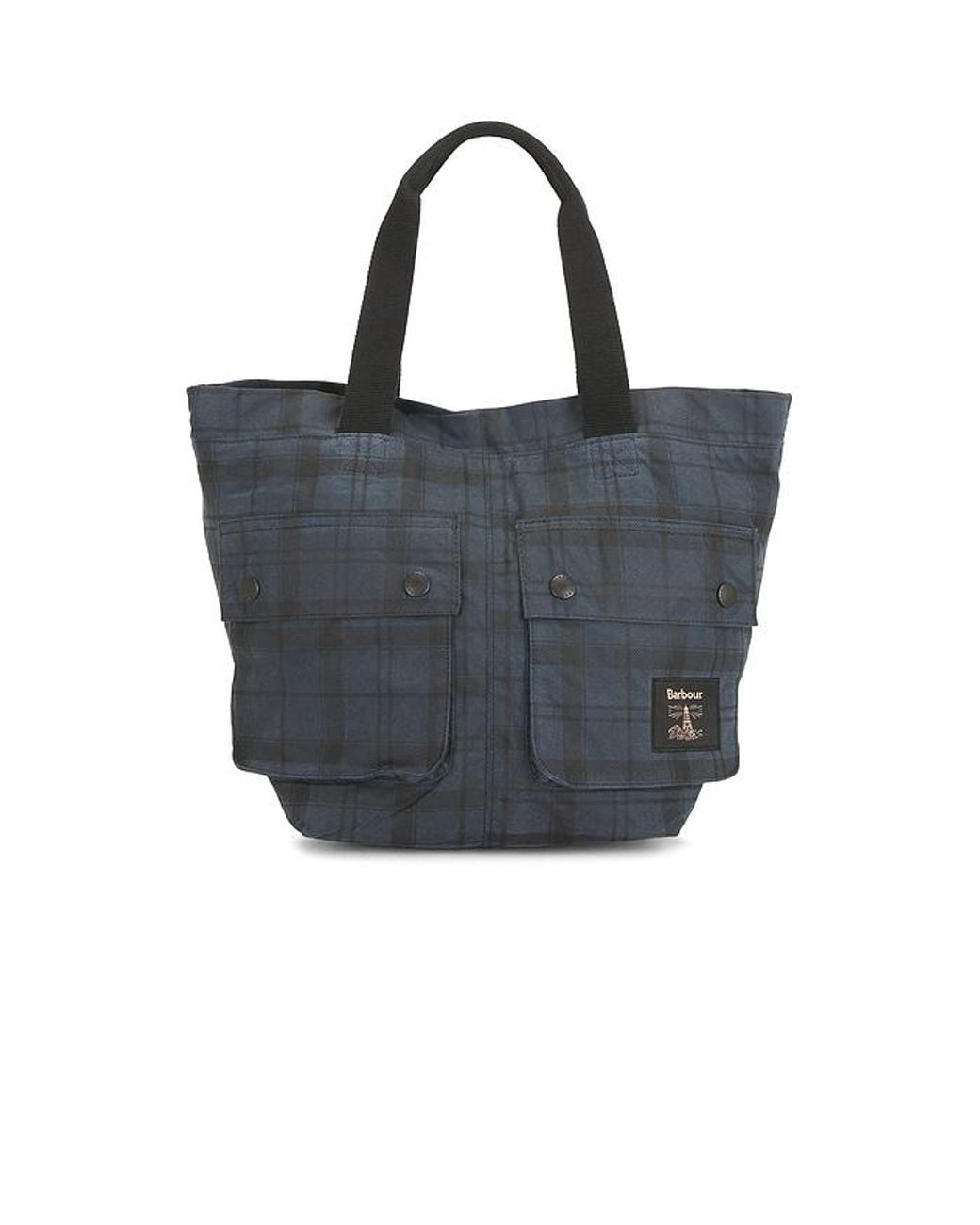 Barbour Black Field Wax Carry Tote Bag for men